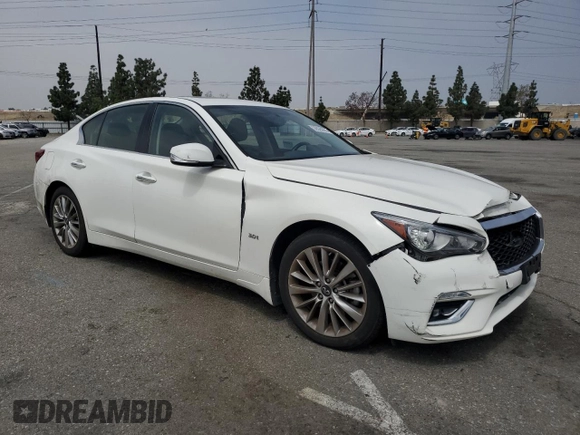 2019 Infiniti Q50 Luxe с VIN JN1EV7AP0KM543598, выставлен на аукционе Copart как лот 55528025 с пробегом 40 168 миль миль и Списание • Salvage title. История ставок и продаж доступна на DreamBid. Изображение 4.