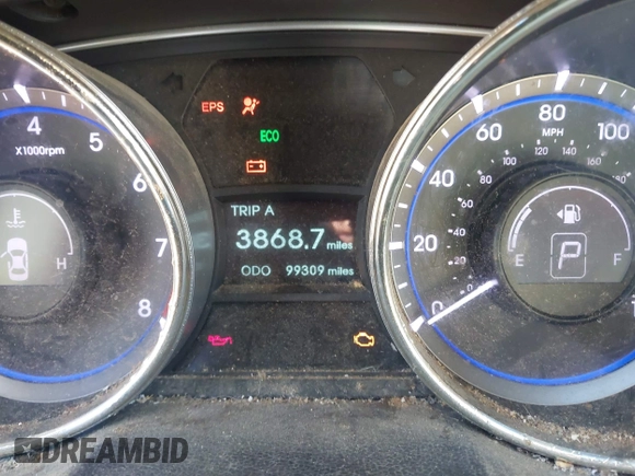 2011 Hyundai Sonata GLS with VIN 5NPEB4AC6BH248923, listed as a IAAI auction lot 42035423 with 99,309 mi miles. Bid and sale history available at carsss.com. Image 7.