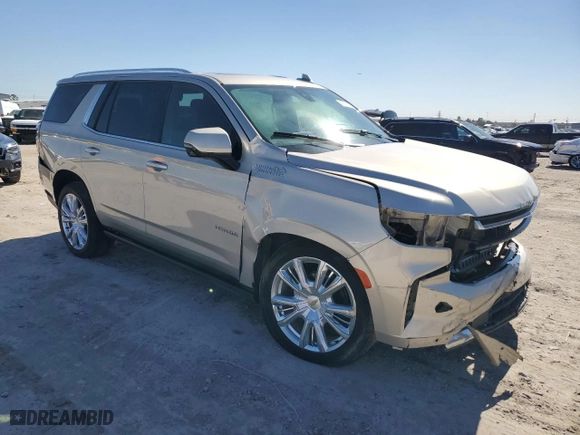 2022 Chevrolet Tahoe High Country with VIN 1GNSKTKL0NR285739, listed as a Copart auction lot 42721395 with 48,036 mi miles and Salvage Title. Bid and sale history available at carsss.com. Image 4.