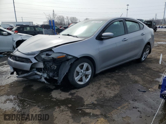 2015 Dodge Dart SXT with VIN 1C3CDFBB8FD222570, listed as a Copart auction lot 46621535 with 158,240 mi miles and Salvage Title. Bid and sale history available at carsss.com. Image 1.