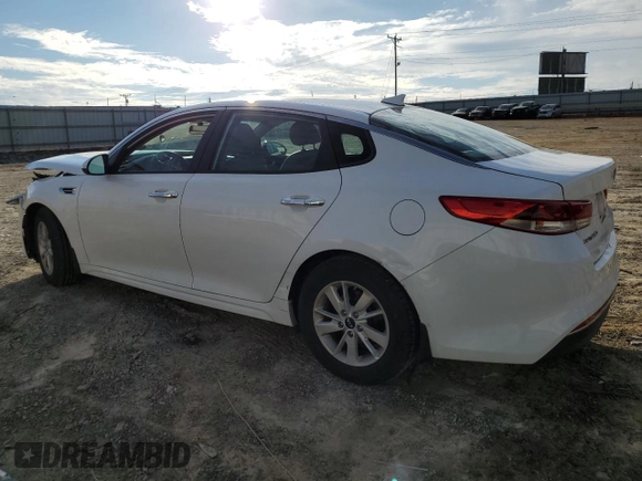 2017 Kia Optima LX with VIN 5XXGT4L38HG133070, listed as a Copart auction lot 85195614 with 128,196 mi miles and Salvage Title. Bid and sale history available at carsss.com. Image 2.