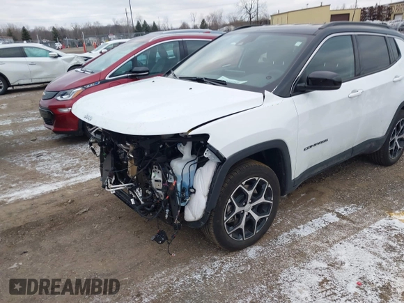 2024 Jeep Compass Limited с VIN 3C4NJDCN2RT103258, выставлен на аукционе IAAI как лот 41246086 с пробегом 3 792 миль миль и . История ставок и продаж доступна на DreamBid. Изображение 17.