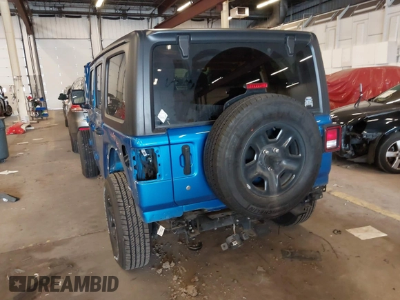 2021 Jeep Wrangler Unlimited Sport S with VIN 1C4HJXDG9MW797013, listed as a IAAI auction lot 41966754 with 53,583 mi miles. Bid and sale history available at carsss.com. Image 18.
