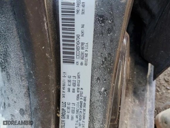 2015 Chrysler 200 Limited with VIN 1C3CCCAB5FN547349, listed as a Copart auction lot 50316675 with 111,564 mi miles and Salvage Title. Bid and sale history available at carsss.com. Image 12.