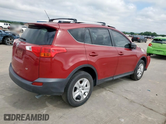2014 Toyota RAV4 LE with VIN JTMZFREV9EJ000126, listed as a Copart auction lot 55430105 with Not provided miles and Non repairable. Bid and sale history available at DreamBid. Image 3.