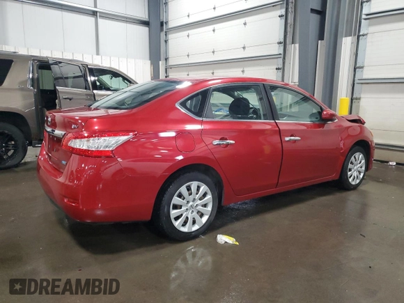 2014 Nissan Sentra SV with VIN 3N1AB7AP8EY253456, listed as a Copart auction lot 60171835 with 123,250 mi miles and Salvage title. Bid and sale history available at DreamBid. Image 3.