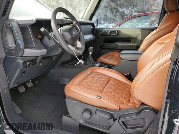 2023 Ford Bronco with VIN 1FMDE5AH2PLA91748, listed as a Copart auction lot 51133005 with Not provided miles and Salvage title. Bid and sale history available at DreamBid. Image 7.