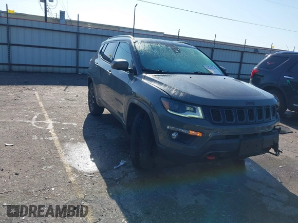 2019 Jeep Compass Trailhawk with VIN 3C4NJDDB2KT716281, listed as a IAAI auction lot 41840458 with 89,246 mi miles and . Bid and sale history available at DreamBid. Image 1.
