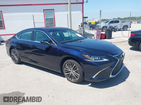 2024 Lexus ES with VIN 58ADZ1B10RU162823, listed as a IAAI auction lot 41951967 with 9,274 mi miles. Bid and sale history available at carsss.com. Image 1.