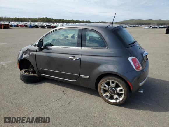 2017 FIAT 500 Lounge z VIN 3C3CFFCR9HT671517, wystawiony jako Copart lot #53749195 z przebiegiem Nie podano mil oraz Szkoda całkowita • Salvage title. Historia ofert i sprzedaży dostępna na DreamBid. Obrazek 2.