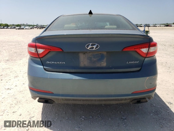 2016 Hyundai Sonata Sport with VIN 5NPE34AF4GH317266, listed as a Copart auction lot 52629985 with 128,672 mi miles and Salvage Title. Bid and sale history available at DreamBid. Image 6.