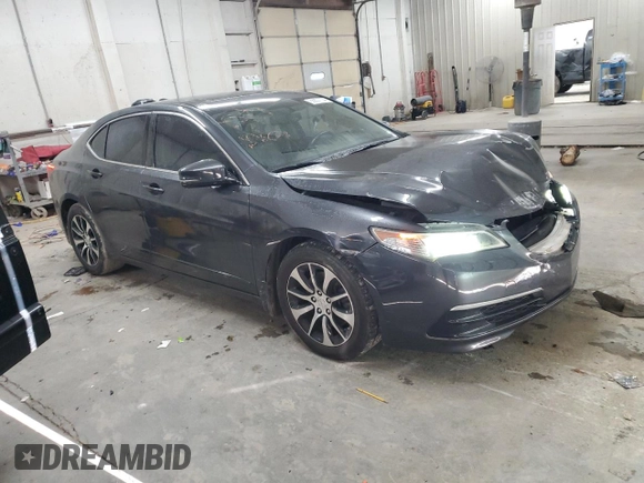 2015 Acura TLX with VIN 19UUB1F39FA010534, listed as a Copart auction lot 86807704 with 132,376 mi miles and Salvage title. Bid and sale history available at DreamBid. Image 4.