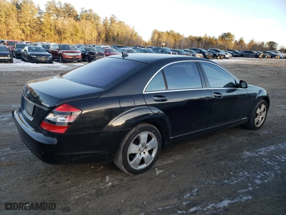2007 Mercedes-Benz S-Class 5.5L V8 with VIN WDDNG86X27A095627, listed as a Copart auction lot 42142825 with 110,314 mi miles and Clean Title. Bid and sale history available at carsss.com. Image 3.