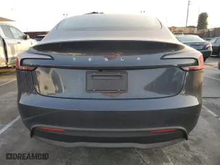 2024 Tesla Model 3 with VIN 5YJ3E1EA8RF755417, listed as a Copart auction lot 43741625 with 6,497 mi miles and Salvage Title. Bid and sale history available at carsss.com. Image 6.
