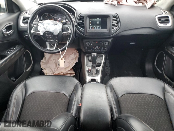2020 Jeep Compass Latitude with VIN 3C4NJDBB0LT125967, listed as a Copart auction lot 49614375 with 52,845 mi miles and Salvage Title. Bid and sale history available at carsss.com. Image 8.