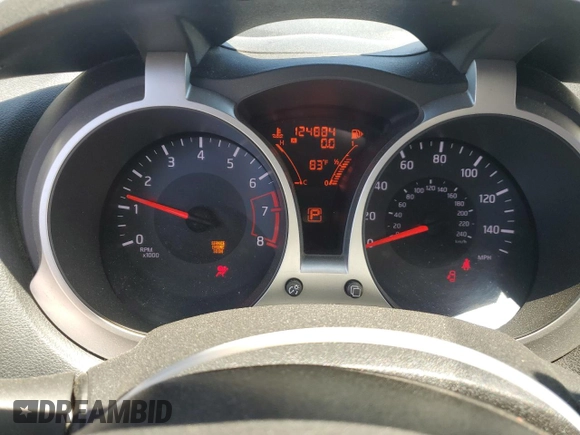 2015 Nissan Juke S with VIN JN8AF5MV3FT557406, listed as a Copart auction lot 60941155 with 124,884 mi miles and Salvage title. Bid and sale history available at DreamBid. Image 9.
