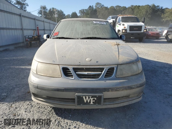 2005 Saab 9-5 Arc with VIN YS3ED49A053501465, listed as a Copart auction lot 75770374 with 0 mi miles and Salvage Title. Bid and sale history available at carsss.com. Image 5.