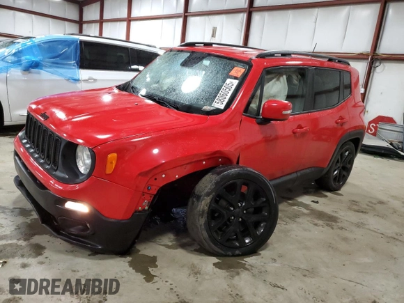 2017 Jeep Renegade Altitude with VIN ZACCJABB0HPG47597, listed as a Copart auction lot 58060505 with 239,534 mi miles and Salvage title. Bid and sale history available at DreamBid. Image 1.