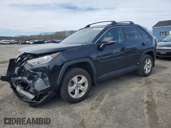 2021 Toyota RAV4 Hybrid XLE with VIN 2T3RWRFV9MW126193, listed as a Copart auction lot 48784415 with 111,907 mi miles and Salvage Title. Bid and sale history available at carsss.com. Image 1.