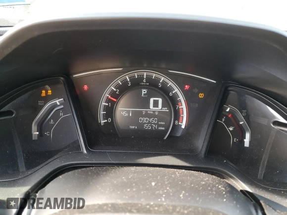 2017 Honda Civic Sedan LX with VIN 2HGFC2F5XHH556826, listed as a Copart auction lot 86706084 with 90,450 mi miles and Salvage Title. Bid and sale history available at carsss.com. Image 9.