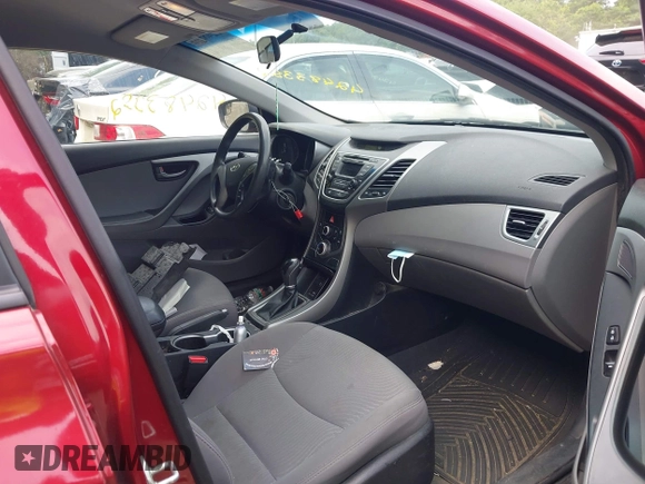 2015 Hyundai Elantra SE z VIN 5NPDH4AE8FH605410, wystawiony jako IAAI lot #42483352 z przebiegiem 168 859 mil mil oraz . Historia ofert i sprzedaży dostępna na DreamBid. Obrazek 5.