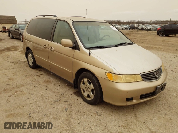 2000 Honda Odyssey EX z VIN 2HKRL1868YH595787, wystawiony jako IAAI lot #41823390 z przebiegiem 243 111 mil mil oraz . Historia ofert i sprzedaży dostępna na DreamBid. Obrazek 1.