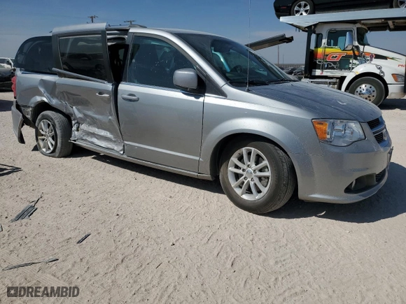 2020 Dodge Grand Caravan SXT with VIN 2C4RDGCG3LR153561, listed as a Copart auction lot 75411634 with 0 mi miles and Clean Title. Bid and sale history available at carsss.com. Image 4.