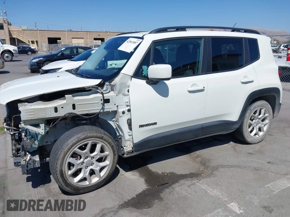 2017 Jeep Renegade Latitude with VIN ZACCJABB6HPE57027, listed as a IAAI auction lot 42561087 with 39,564 mi miles and . Bid and sale history available at DreamBid. Image 18.