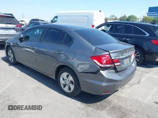 2013 Honda Civic LX with VIN 19XFB2F55DE252598, listed as a IAAI auction lot 42490248 with 115,550 mi miles and . Bid and sale history available at DreamBid. Image 3.