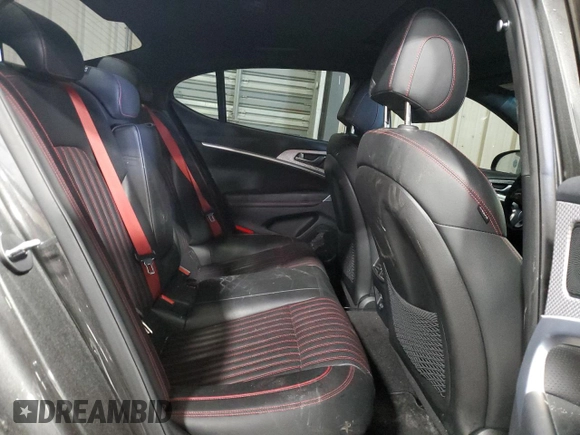2023 Genesis G70 3.3T with VIN KMTG54TE2PU125150, listed as a Copart auction lot 47024885 with 21,529 mi miles and Salvage Title. Bid and sale history available at carsss.com. Image 10.