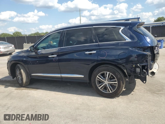 2020 Infiniti QX60 Signature Edition with VIN 5N1DL0MM5LC521896, listed as a Copart auction lot 56914625 with 67,367 mi miles and Salvage title. Bid and sale history available at DreamBid. Image 2.