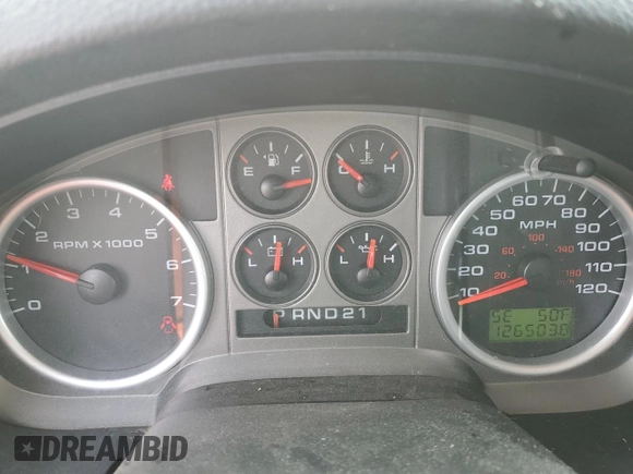 2005 Ford F-150 XLT z VIN 1FTPW14575KE53410, wystawiony jako Copart lot #48061225 z przebiegiem 126 503 mil mil oraz Szkoda całkowita • Salvage title. Historia ofert i sprzedaży dostępna na DreamBid. Obrazek 9.