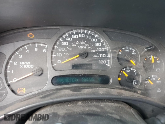 2004 Chevrolet Silverado 1500 LS with VIN 2GCEC19VX41154291, listed as a Copart auction lot 55132725 with 209,356 mi miles and Salvage Title. Bid and sale history available at DreamBid. Image 9.