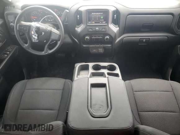 2020 Chevrolet Silverado 1500 Custom with VIN 1GCRWBEH2LZ368275, listed as a Copart auction lot 83323574 with 58,559 mi miles and Salvage Title. Bid and sale history available at carsss.com. Image 8.