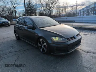 2017 Volkswagen Golf GTI S with VIN 3VW547AU2HM001306, listed as a Copart auction lot 47876175 with 108,487 mi miles and Clean Title. Bid and sale history available at carsss.com. Image 1.