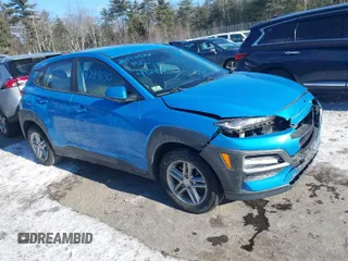2019 Hyundai Kona SE with VIN KM8K1CAA5KU278348, listed as a IAAI auction lot 41294130 with 61,985 mi miles. Bid and sale history available at carsss.com. Image 1.