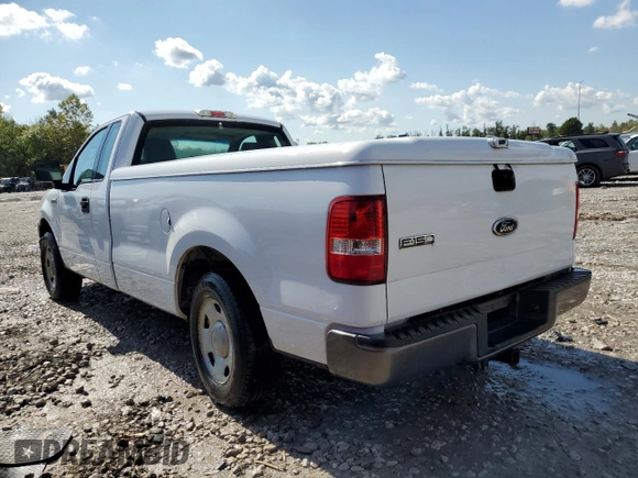 2005 Ford F-150 XL with VIN 1FTRF12W55NB55912, listed as a Copart auction lot 73180894 with 154,232 mi miles and Salvage Title. Bid and sale history available at carsss.com. Image 2.