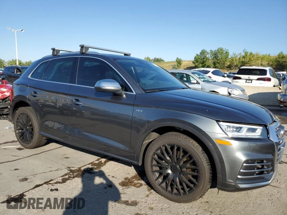 2018 Audi SQ5 Premium Plus with VIN WA1A4AFY3J2144217, listed as a Copart auction lot 70313064 with 63,295 mi miles and Salvage Title. Bid and sale history available at DreamBid. Image 4.