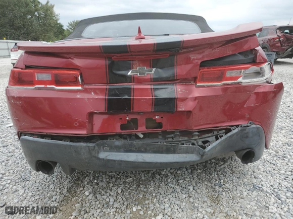2014 Chevrolet Camaro LT with VIN 2G1FB3D38E9165715, listed as a Copart auction lot 69502814 with 154,879 mi miles and Clean Title. Bid and sale history available at carsss.com. Image 6.