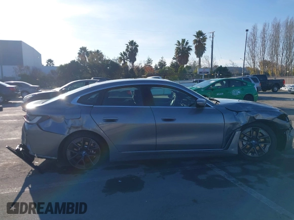 2024 BMW i4 eDrive40 with VIN WBY73AW05RFT33063, listed as a IAAI auction lot 41127587 with 1 mi miles. Bid and sale history available at carsss.com. Image 14.