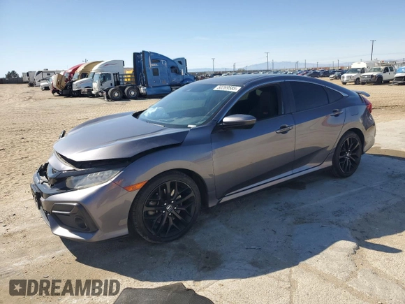 2020 Honda Civic Si with VIN 2HGFC1E57LH702572, listed as a Copart auction lot 50269585 with 126,077 mi miles and Salvage Title. Bid and sale history available at DreamBid. Image 1.