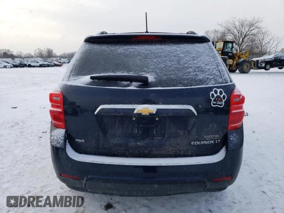 2016 Chevrolet Equinox LT with VIN 2GNFLFEK6G6175831, listed as a Copart auction lot 45569385 with 110,133 mi miles and Salvage Title. Bid and sale history available at DreamBid. Image 6.