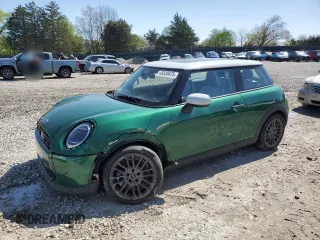 2025 MINI Hardtop Cooper S with VIN WMW23GD0XS2W14805, listed as a Copart auction lot 49330675 with 9,889 mi miles and Salvage Title. Bid and sale history available at DreamBid. Image 1.
