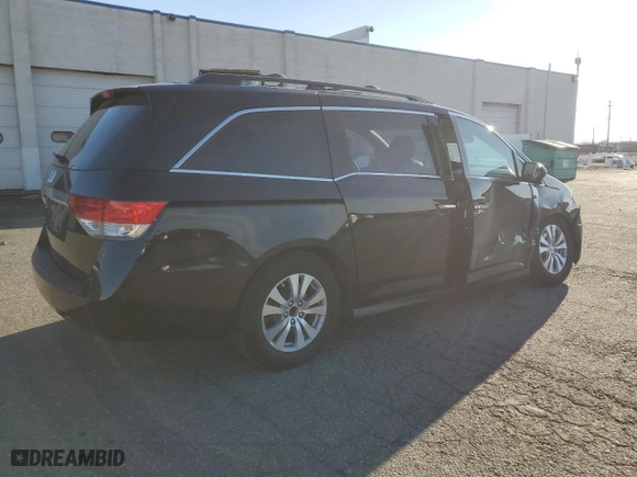 2016 Honda Odyssey EX-L with VIN 5FNRL5H60GB025996, listed as a Copart auction lot 47274675 with 72,901 mi miles and Salvage Title. Bid and sale history available at carsss.com. Image 3.