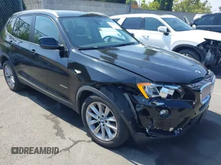 2014 BMW X3 xDrive28i z VIN 5UXWX9C56E0D23981, wystawiony jako IAAI lot #42444604 z przebiegiem 114 040 mil mil oraz . Historia ofert i sprzedaży dostępna na DreamBid. Obrazek 1.