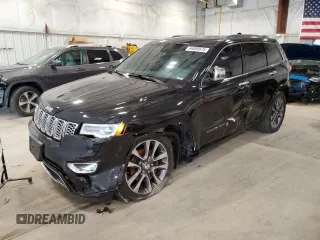 2018 Jeep Grand Cherokee Overland с VIN 1C4RJECG0JC428581, выставлен на аукционе Copart как лот 64009575 с пробегом 130 337 миль миль и На запчасти • Non repairable. История ставок и продаж доступна на DreamBid. Изображение 1.