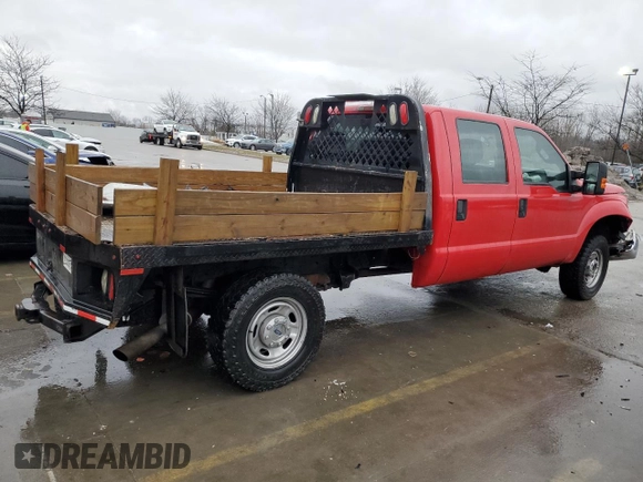 2015 Ford Super Duty F-250 SRW XL with VIN 1FD7W2B62FED31258, listed as a Copart auction lot 43535215 with 152,048 mi miles and Salvage Title. Bid and sale history available at carsss.com. Image 3.