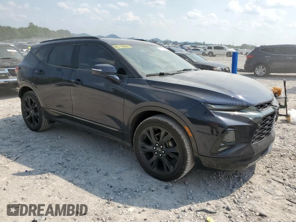 2020 Chevrolet Blazer RS with VIN 3GNKBERS2LS602195, listed as a Copart auction lot 59052535 with 81,371 mi miles and Salvage title. Bid and sale history available at DreamBid. Image 4.