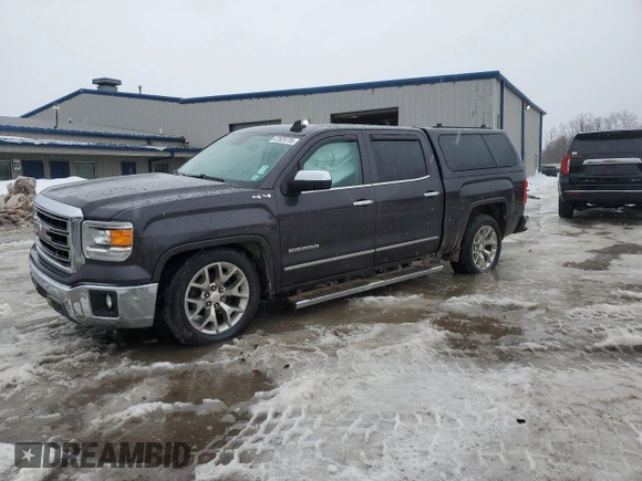 2015 GMC Sierra 1500 SLT with VIN 3GTU2VEC0FG159245, listed as a Copart auction lot 47829735 with 92,614 mi miles and Salvage Title. Bid and sale history available at DreamBid. Image 1.