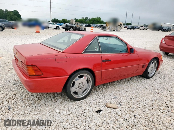 1992 Mercedes-Benz 500 z VIN WDBFA66E2NF039687, wystawiony jako Copart lot #59231955 z przebiegiem 65 224 mil mil oraz Czysty tytuł • Clean title. Historia ofert i sprzedaży dostępna na DreamBid. Obrazek 3.